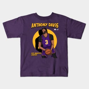 Anthony Davis Comic Style Art Kids T-Shirt